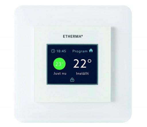 eTouch Eco, inbouwschakelaar, thermostaat, touchpad, vloersensor